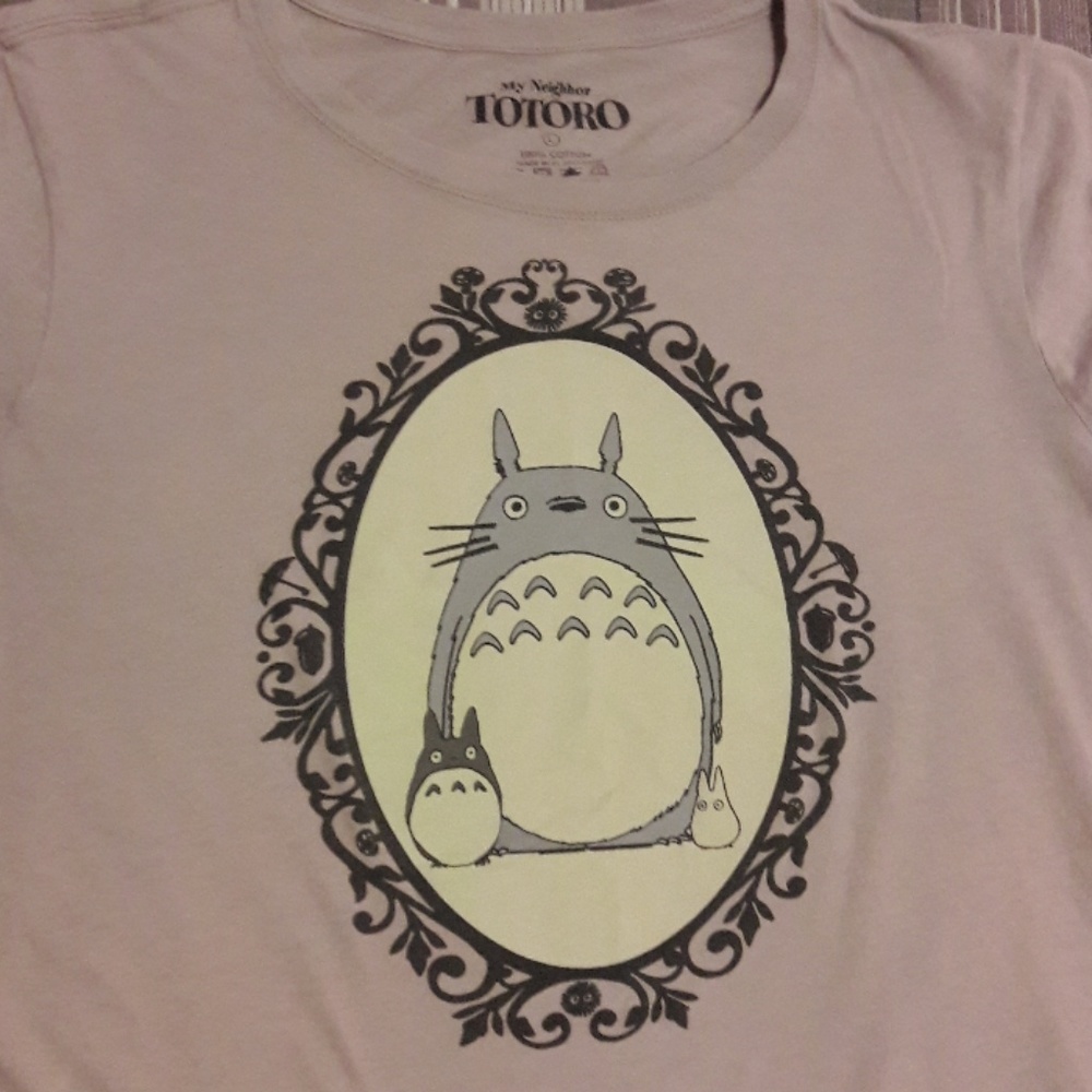 CUTE Large Totoro Tee Kawaii Anime Miyazaki